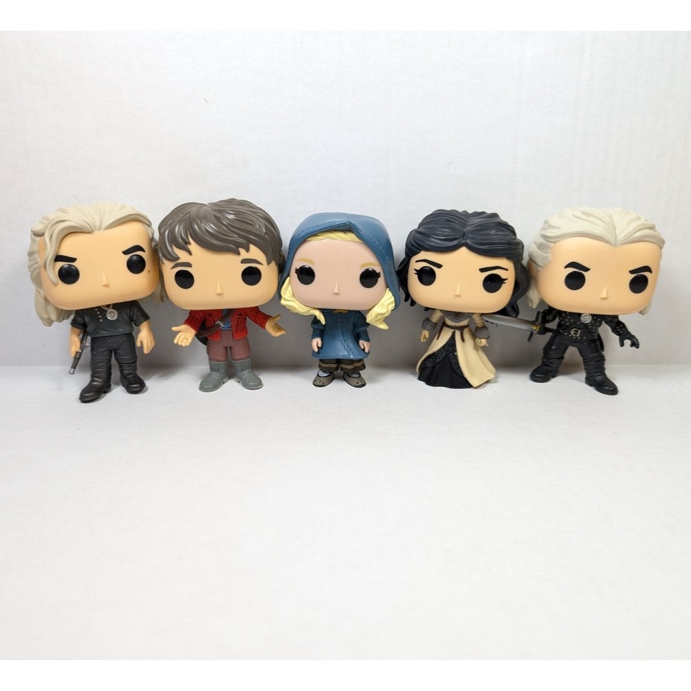 The Witcher Funko Pop Lot of 5 Geralt Ciri Yennefer Jaskier 1191-1194 1168 Loose